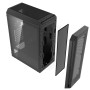 Case, ADATA, VALOR AIR PLUS MID, MidiTower, Case product features Transparent panel, ATX, MicroATX, MiniITX, Colour Black, VALORAIRPLUSMTA-BKCWW