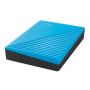 External HDD, WESTERN DIGITAL, My Passport, 6TB, USB 2.0, USB 3.2, Colour Sky Blue, WDBR9S0060BBL-WESN