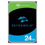 HDD, SEAGATE, SkyHawk AI, 24TB, 256 MB, 7200 rpm, Discs/Heads 10/20, 3,5, ST24000VE002