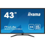 LCD Monitor, IIYAMA, 43, 4K, Panel VA, 3840x2160, 16:9, 60Hz, Matte, 3 ms, Speakers, Tilt, Colour Black, X4373UHSU-B1