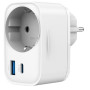 CHARGER USB UNIVERSAL 20W WHT/2P AC TA-ACPDQC20-01-W GEMBIRD