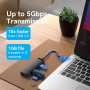 I/O HUB 5-IN-1 USB3.0/0.15M CHLBB VENTION