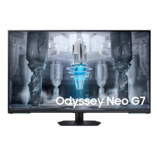 LCD Monitor, SAMSUNG, Odyssey Neo G7 G70NC, 43, Gaming/Smart/4K, Panel VA, 3840x2160, 16:9, 144Hz, 1 ms, Speakers, Colour Black / White, LS43CG700NUXEN