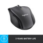 MOUSE USB LASER WRL M705/BLACK 910-001949 LOGITECH