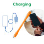 CABLE USB-C TO USB-C 2M/M/M ORANGE CAC-3000 CLUB3D