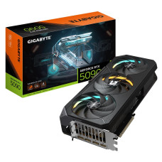 Graphics Card, GIGABYTE, NVIDIA GeForce RTX 5090, 32 GB, GDDR7, 512 bit, PCIE 5.0 16x, GPU 2550 MHz, Dual Slot Fansink, 1xHDMI, 3xDisplayPort, GV-N5090GAMINGOC-32GD