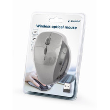MOUSE USB OPTICAL WRL BLACK/SP. GREY MUSW-6B-02-BG GEMBIRD