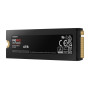 SSD, SAMSUNG, 990 PRO with Heatsink, 4TB, M.2, PCIe Gen4, NVMe, TLC, Write speed 6900 MBytes/sec, Read speed 7450 MBytes/sec, TBW 2400 TB, MTBF 1500000 hours, MZ-V9P4T0CW