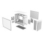 Case, ASUS, Prime AP201 Tempered Glass, Micro, Not included, MicroATX, MiniITX, Colour White, PRIMEAP201TG