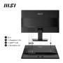 LCD Monitor, MSI, PRO MP2412, 23.8, Business, Panel VA, 1920x1080, 16:9, 100Hz, Matte, 4 ms, Tilt, Colour Black, PROMP2412