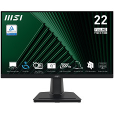 LCD Monitor, MSI, PRO MP225V, 21.45, Business, Matte, Panel VA, 1920x1080, 16:9, 100 ??, 1 ms, Colour Black, PROMP225V