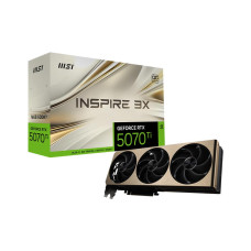 Graphics Card, MSI, NVIDIA GeForce RTX 5070 Ti, 16 GB, GDDR7, 256 bit, PCIE 5.0 16x, Triple slot Fansink, 5070TI16GINSPIRE3XOC