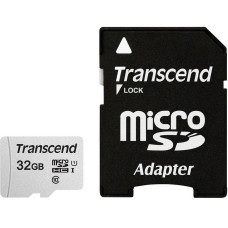 MEMORY MICRO SDHC 32GB W/ADAPT/C10 TS32GUSD300S-A TRANSCEND
