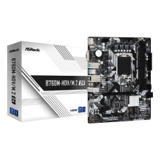 Mainboard, ASROCK, Intel B760 Express, LGA1700, Micro-ATX, Memory DDR4, Memory slots 2, 2xPCI-Express 3.0 1x, 1xPCI-Express 4.0 16x, 2xM.2, 1x15pin D-sub, 1xHDMI, 1xDisplayPort, 2xUSB 2.0, 3xUSB 3.2, 1xUSB-C, 1xPS/2, 1xRJ45, 3xAudio port, B760M-HDV/M.2D4