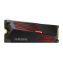 SSD, SAMSUNG, 990 PRO with Heatsink, 4TB, M.2, PCIe Gen4, NVMe, TLC, Write speed 6900 MBytes/sec, Read speed 7450 MBytes/sec, TBW 2400 TB, MTBF 1500000 hours, MZ-V9P4T0CW