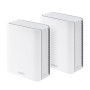 Wireless Router, ASUS, ZenWiFi BT10 (2pk), Product type Mesh system, Qtty 2 pc(s), Wi-Fi band Tri-band (2.4 GHz / 5 GHz / 6 GHz), Wi-Fi 7 (802.11be), Ethernet WAN Yes, 3xEthernet LAN (RJ-45) ports, WLAN speed 11529 Mbit/s, Internal memory 2000 MB, Flash m