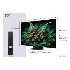 TV Set, TCL, 50 , 4K Ultra HD, 3840 x 2160 pixels, Flat, 16:9, QD-Mini LED, 50C7K TV Set, TCL, 50 , 4K Ultra HD, 3840 x 2160 pixels, Flat, 16:9, QD-Mini LED, 50C7K