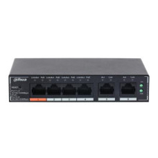 Switch, DAHUA, DH-SG4006P, Switch layer L2, 6xRJ-45 ports, RJ-45 Ports Type Gigabit Ethernet (10/100/1000), 4xPower over Ethernet (PoE) ports quantity, Total Power over Ethernet (PoE) budget 60 W, SG4006P Switch, DAHUA, DH-SG4006P, Switch layer L2, 6xRJ-45 ports, RJ-45 Ports Type Gigabit Ethernet (10/100/1000), 4xPower over Ethernet (PoE) ports quantity, Total Power over Ethernet (PoE) budget 60 W, SG4006P