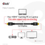 CABLE HDMI TO HDMI 10M/M/M CAC-2313 CLUB3D