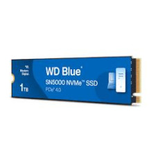 SSD, WESTERN DIGITAL, Blue SN5000, 1TB, M.2, PCIe Gen4, NVMe, Write speed 4900 MBytes/sec, Read speed 5150 MBytes/sec, 2.38mm, TBW 600 TB, WDS100T4B0E