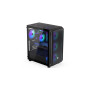 Case, ENDORFY, Arx 500 ARGB, MidiTower, Case product features Transparent panel, Not included, ATX, MicroATX, MiniITX, Colour Black, EY2A011