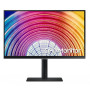 LCD Monitor, SAMSUNG, S24A600NAU, 24, Business, Panel IPS, 2560x1440, 16:9, 75 Hz, Swivel, Pivot, Height adjustable, Tilt, Colour Black, LS24A600NAUXEN