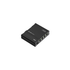 Switch, TELTONIKA, 4xRJ-45 ports, RJ-45 Ports Type Gigabit Ethernet (10/100/1000), Power over Ethernet (PoE) Yes, TSW304