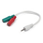 CABLE AUDIO 3.5MM 4-PIN TO/3.5MM S+MIC CCA-417W GEMBIRD