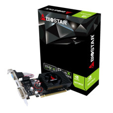 Graphics Card, BIOSTAR, NVIDIA GeForce GT 730, 4 GB, DDR3, 128 bit, PCIE 2.0 16x, Memory 1333 MHz, GPU 730 MHz, Single Slot Fansink, 1x15pin D-sub, 1xDVI-D, 1xHDMI, VN7313TH41