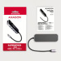 I/O HUB USB-C 6IN1/0.2M HMC-6H4A AXAGON