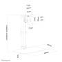 MONITOR ACC DESK MOUNT 10-30/FPMA-D890WHITE NEOMOUNTS