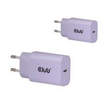MOBILE CHARGER WALL USB-C/2PK 30W PURPLE CAC-3025 CLUB3D MOBILE CHARGER WALL USB-C/2PK 30W PURPLE CAC-3025 CLUB3D