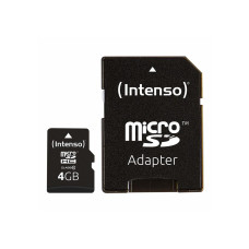 MEMORY MICRO SDHC 4GB C10/W/ADAPTER 3413450 INTENSO