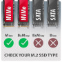 SSD ACC ENCLOSURE M.2 NVME/USB-C EEM2-20G AXAGON