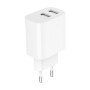CHARGER USB UNIVERSAL WHITE/2P TA-UC-2A12-01 GEMBIRD