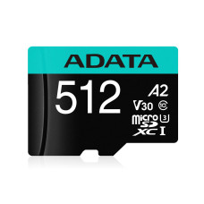 MEMORY MICRO SDXC 512GB W/AD./AUSDX512GUI3V30SA2-RA1 ADATA MEMORY MICRO SDXC 512GB W/AD./AUSDX512GUI3V30SA2-RA1 ADATA