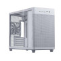 Case, ASUS, Prime AP201 Tempered Glass, Micro, Not included, MicroATX, MiniITX, Colour White, PRIMEAP201TG