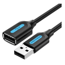 CABLE USB2.0 MALE TO FEMALE/5M BLACK CBIBJ VENTION CABLE USB2.0 MALE TO FEMALE/5M BLACK CBIBJ VENTION