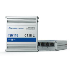 Switch, TELTONIKA, TSW110, Desktop/pedestal, DIN Rail, TSW110 Switch, TELTONIKA, TSW110, Desktop/pedestal, DIN Rail, TSW110