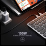KEYBOARD + I/O HUB 9IN1/0.6M HMC-KB-US AXAGON