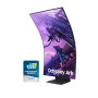 LCD Monitor,SAMSUNG,55,Gaming/4K/Curved,Panel VA,3840x2160,16:9,165Hz,1 ms,Speakers,Pivot,Height adjustable,Tilt,Colour Black,LS55BG970NUXEN