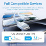 CABLE USB-C TO USB-C/2M WHITE TRDWH VENTION