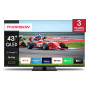 TV Set, THOMSON, 43, 4K/Smart, QLED, 3840x2160, Wireless LAN, Bluetooth, Google TV, Black, 43QG7C14