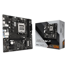 Mainboard, ASROCK, AMD A620A, Socket AM5, micro ATX, RAM DDR5-SDRAM, 2xSlots, 1xNumber of M.2 (M) slots, A620AM-P Mainboard, ASROCK, AMD A620A, Socket AM5, micro ATX, RAM DDR5-SDRAM, 2xSlots, 1xNumber of M.2 (M) slots, A620AM-P