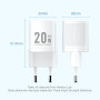 MOBILE CHARGER WALL 20W USB-C/1P WHITE FEPW0-EU VENTION