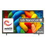 TV Set, LG, 75 , 4K Ultra HD, 3840 x 2160 pixels, Flat, 16:9, LED, 75NANO80A3B
