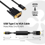 CABLE USB-C TO VGA 5M/M/M CAC-1512 CLUB3D