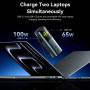POWER BANK USB 20000MAH 165W/GRAY TFT DISPLAY FKFH0 VENTION