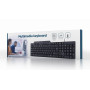 KEYBOARD MULTIMEDIA USB ENG/BLACK KB-UM-104 GEMBIRD