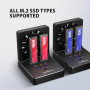 SSD ACC DOCK STATION USB-C/2XM.2 NVME ADSA-M2C22 AXAGON